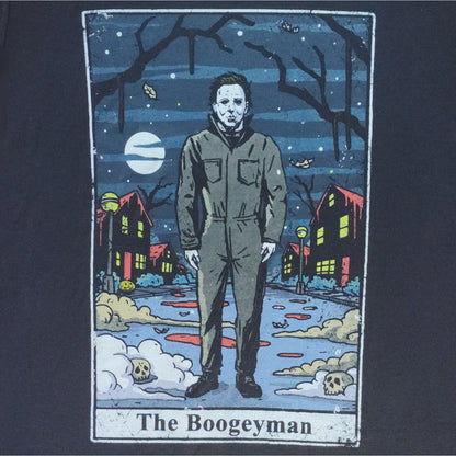 New Men's Michael Myers "The Boogeyman" Tee Shirt Cotton Medium Black Halloween